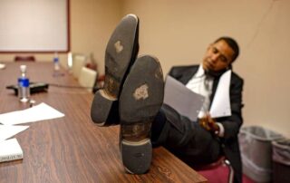 Профилактика на обуви Обамы